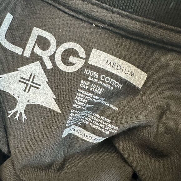 NWT LRG Unisex Black Short Sleeve Graphic Tee Shirt Lifted Research Group - M - Picture 3 of 7
